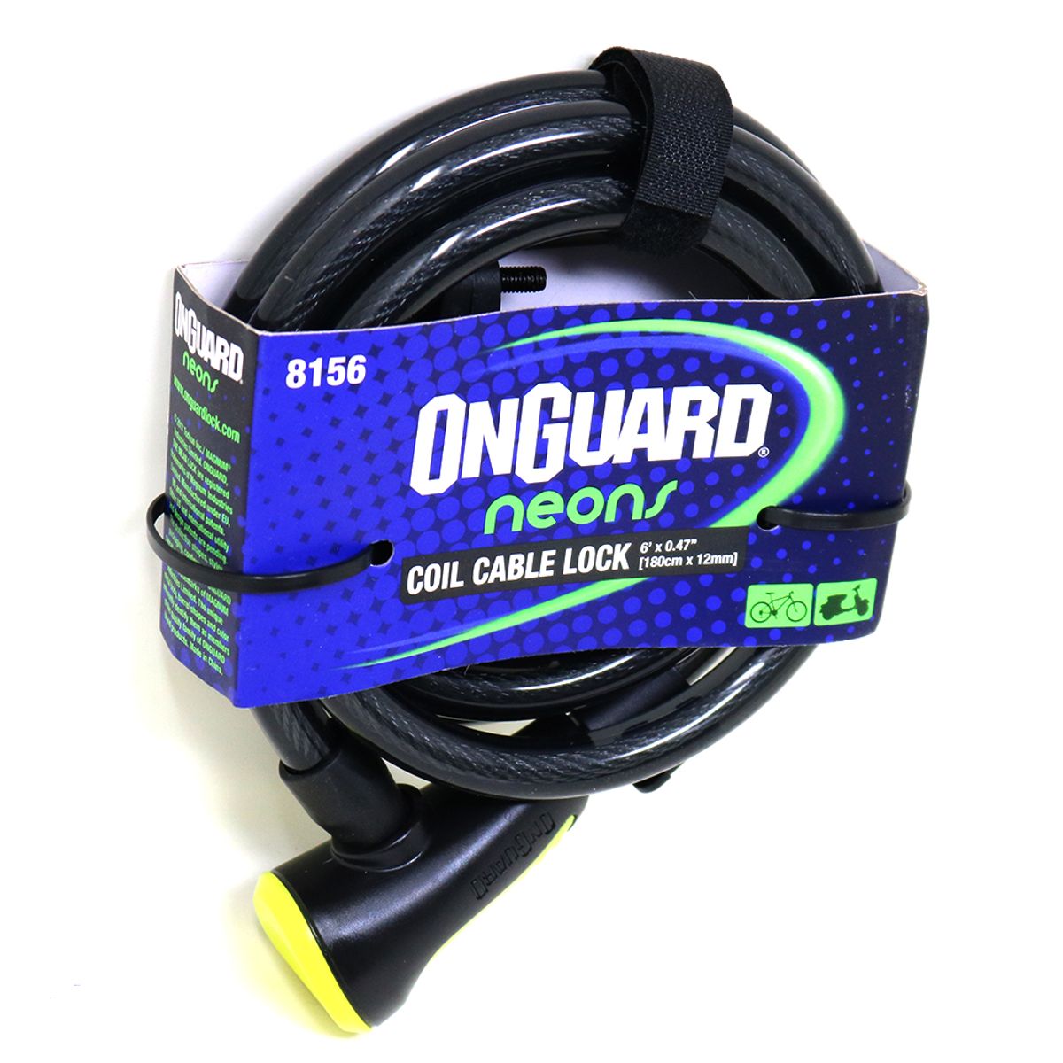 ONGUARD - Candado OnGuard Llave Espiral NS Coil 180cmX12mm