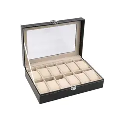 GENERICO - Caja Estuche Organizador de 12 Relojes de Lujo