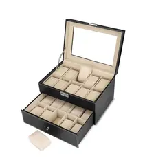 GENERICO - Caja Estuche Organizador de 20 Relojes de Lujo
