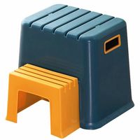 Piso Alzador Niños Multiuso hasta 100KG doble escalón Azul