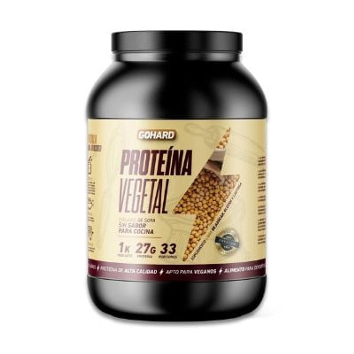 GOHARD - PROTEÍNA VEGETAL - 33 SERVICIOS - GOHARD SIN SABOR