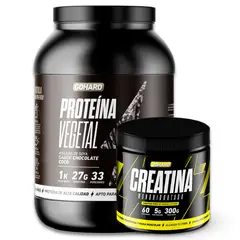 GOHARD - PROTEÍNA VEGETAL CHOCOLATE COCO PACK CREATINA MONOHIDRATADA