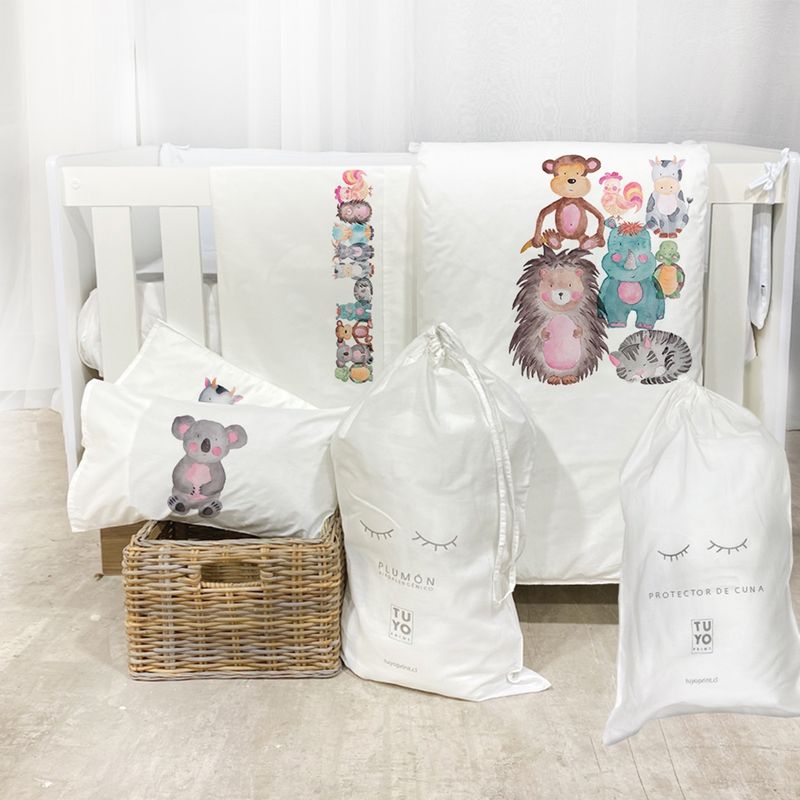 TUYO PRINT - Set Cuna Animales Acuarela - Tuyo Print