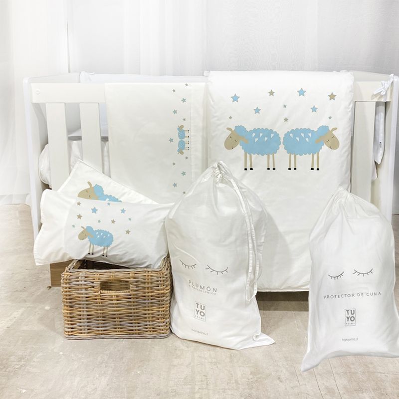 TUYO PRINT - Set Cuna Ovejita Celeste - Tuyo Print