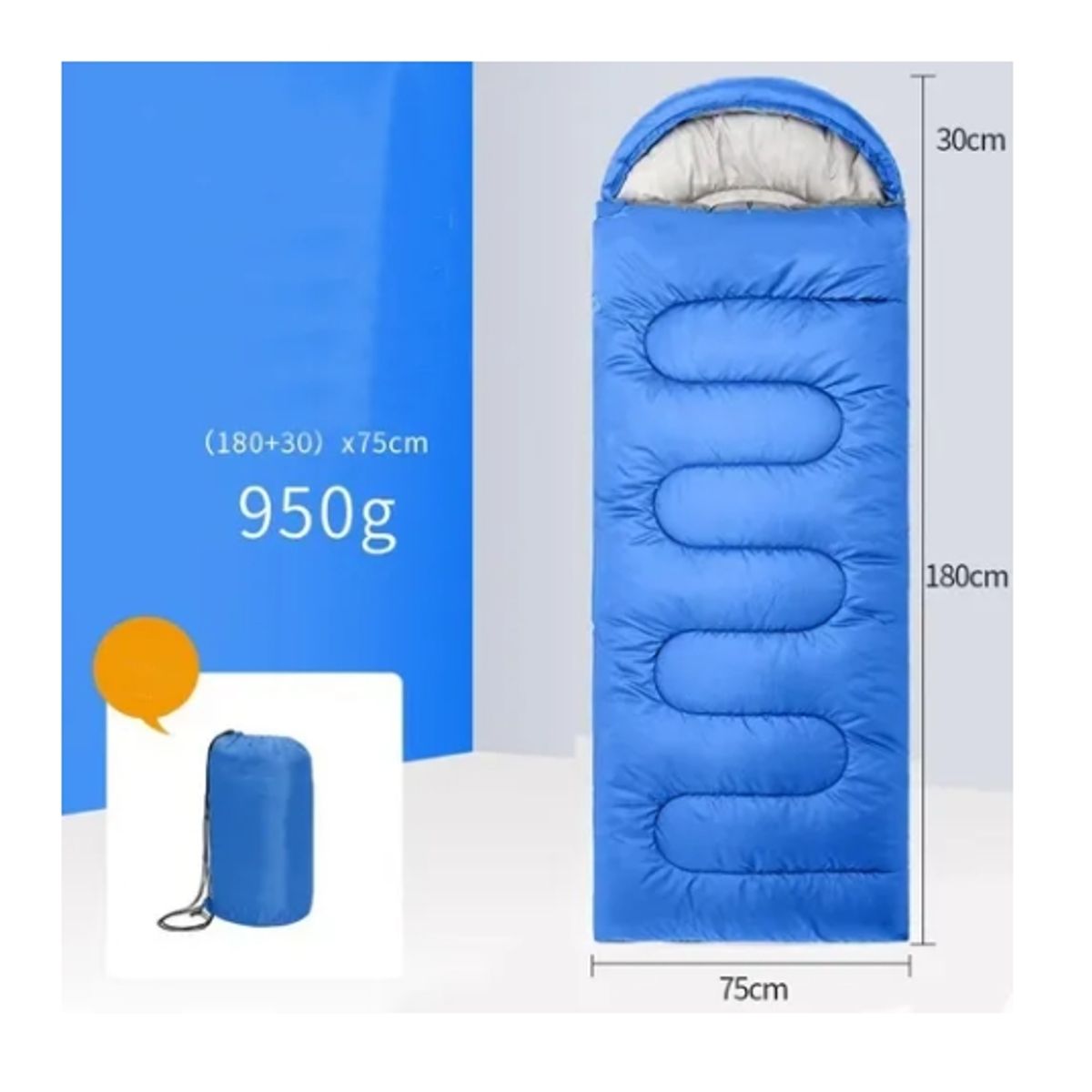 ESHOPANGIE - Saco De Dormir Camping Con Gorro Playa-cabaña Algodón