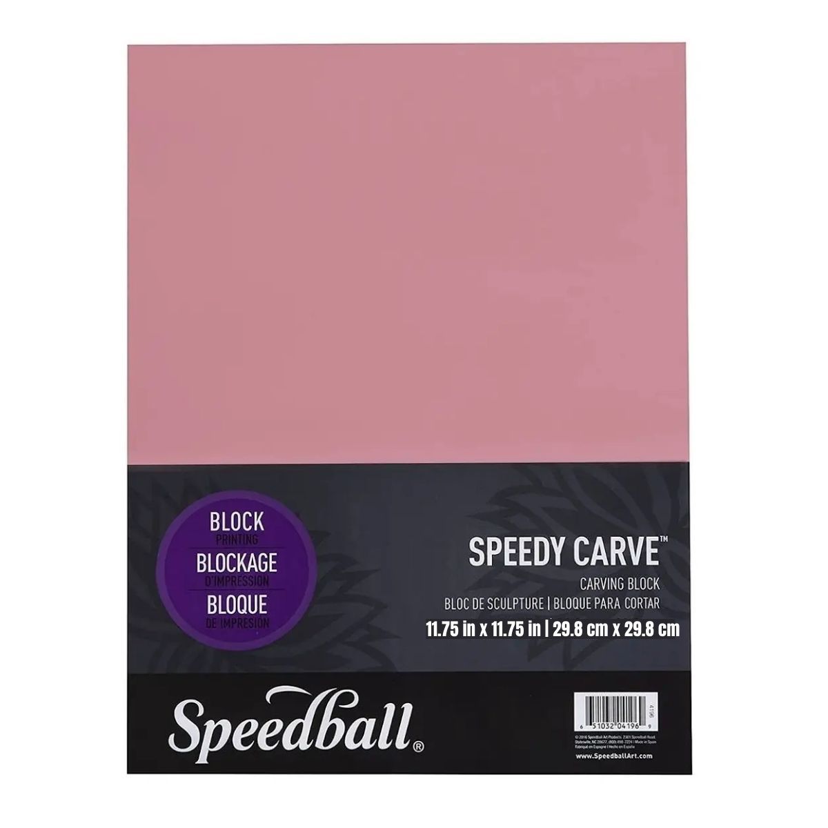 SPEEDBALL - Linoleo Speedball Rosado 29,8x29,8cm