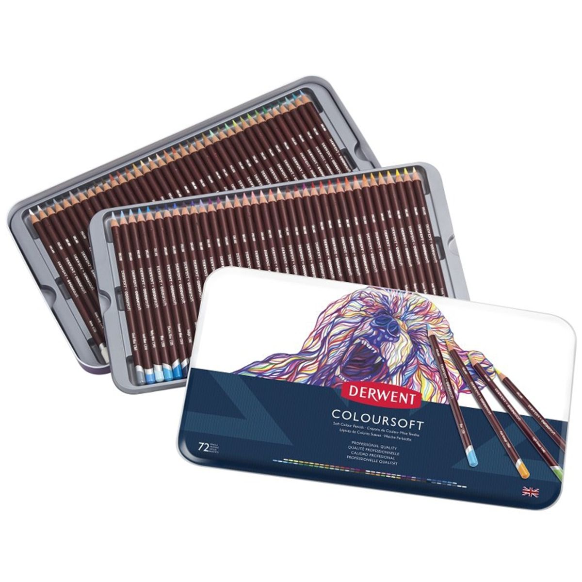 DERWENT - Lápices De Colores Coloursoft Derwent Set 72