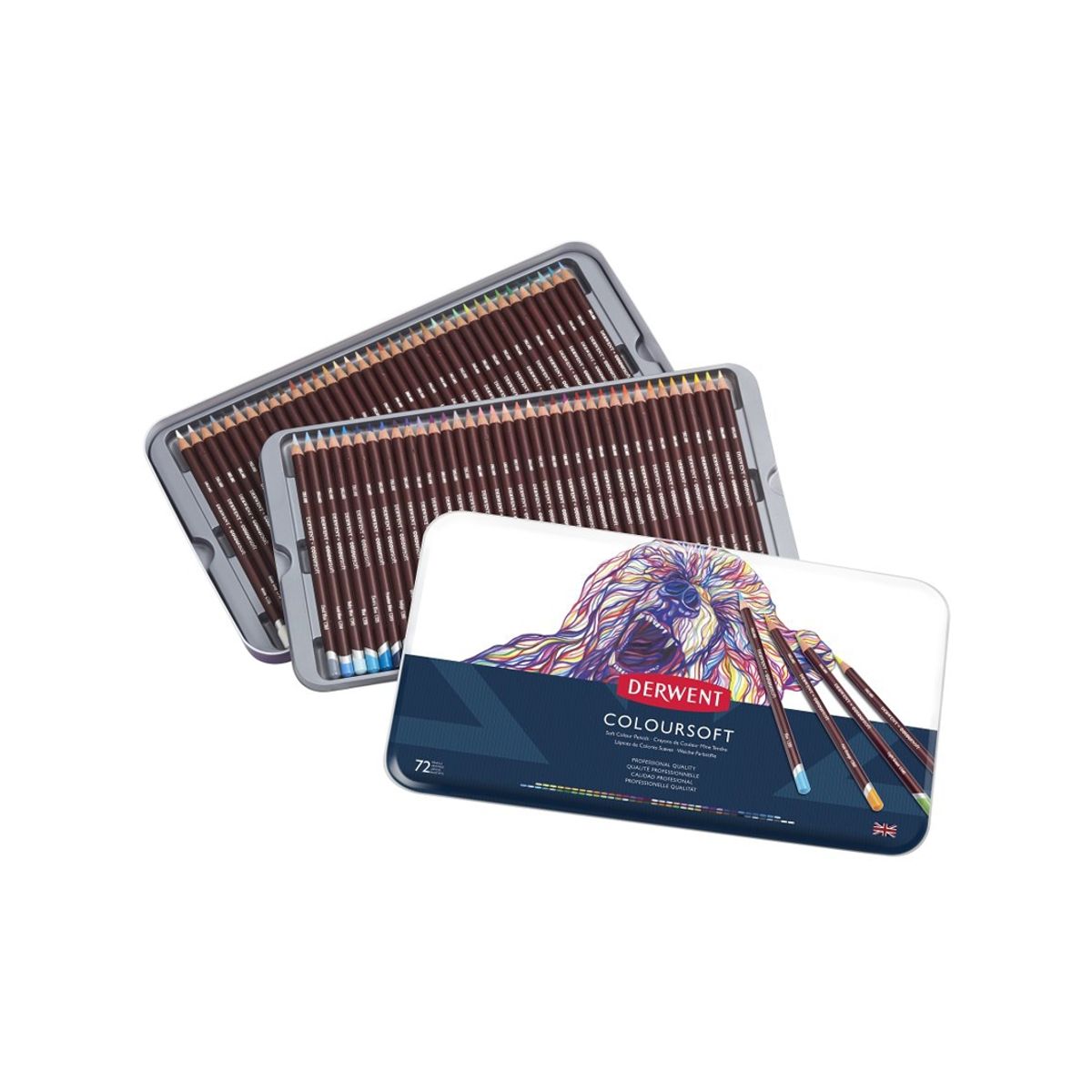 DERWENT - Lápices De Colores Coloursoft Derwent Set 72