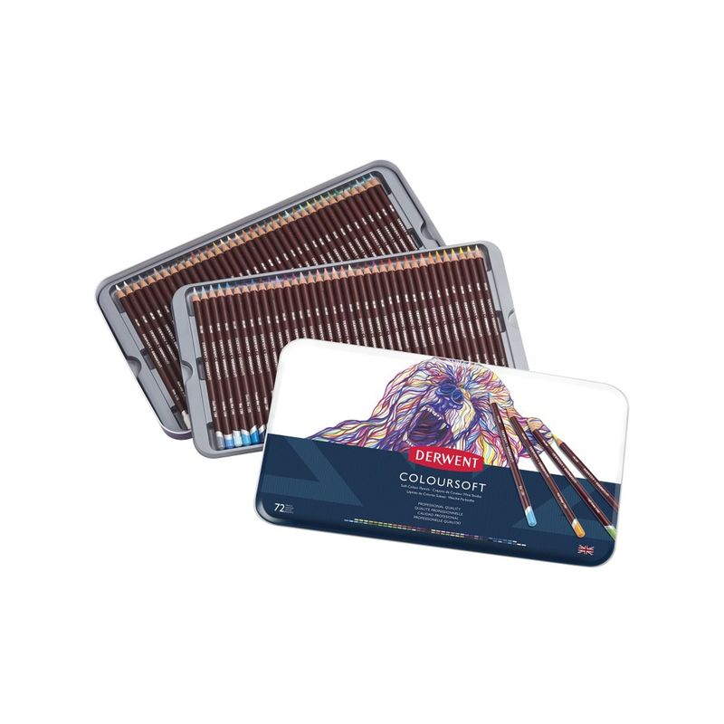 DERWENT - Lápices De Colores Coloursoft Derwent Set 72