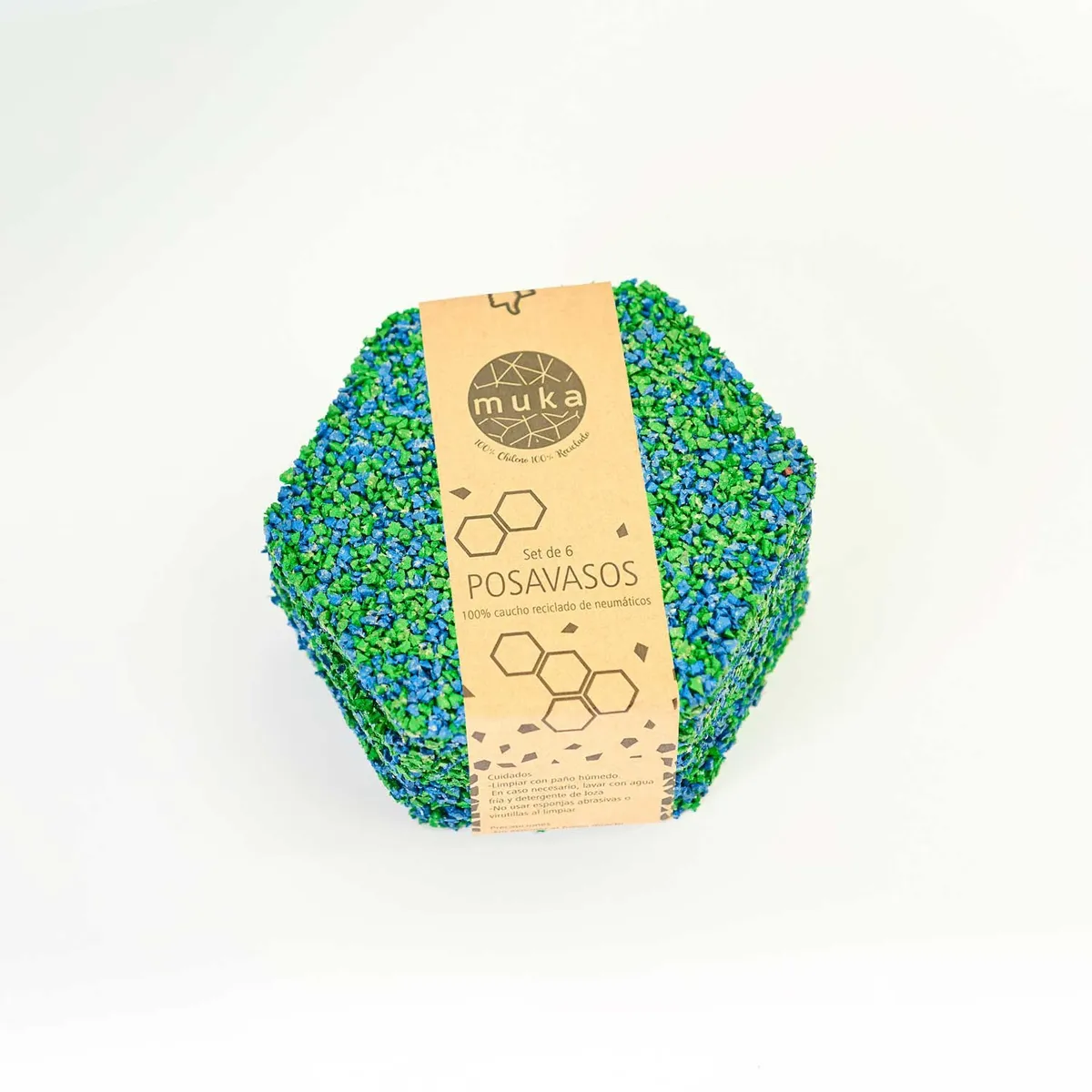 MUKA - Pack 6 Posavasos Oceánico