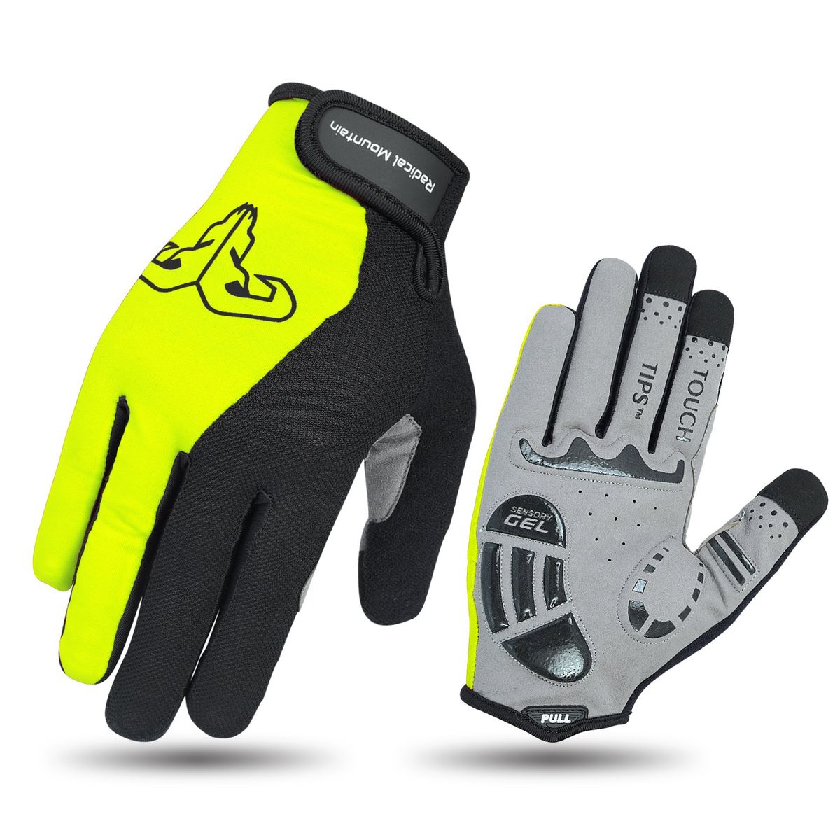 RADICAL MOUNTAIN - Guantes Radical Mountain Largo 1800 Negro/Amarillo S