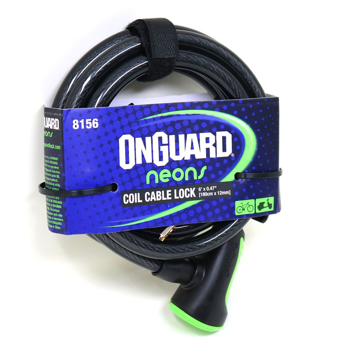 ONGUARD - Candado OnGuard Llave Espiral NS Coil 180cmX12mm