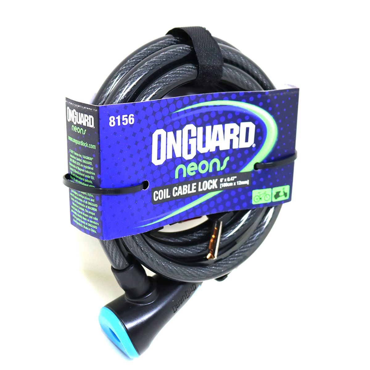 ONGUARD - Candado OnGuard Llave Espiral NS Coil 180cmX12mm