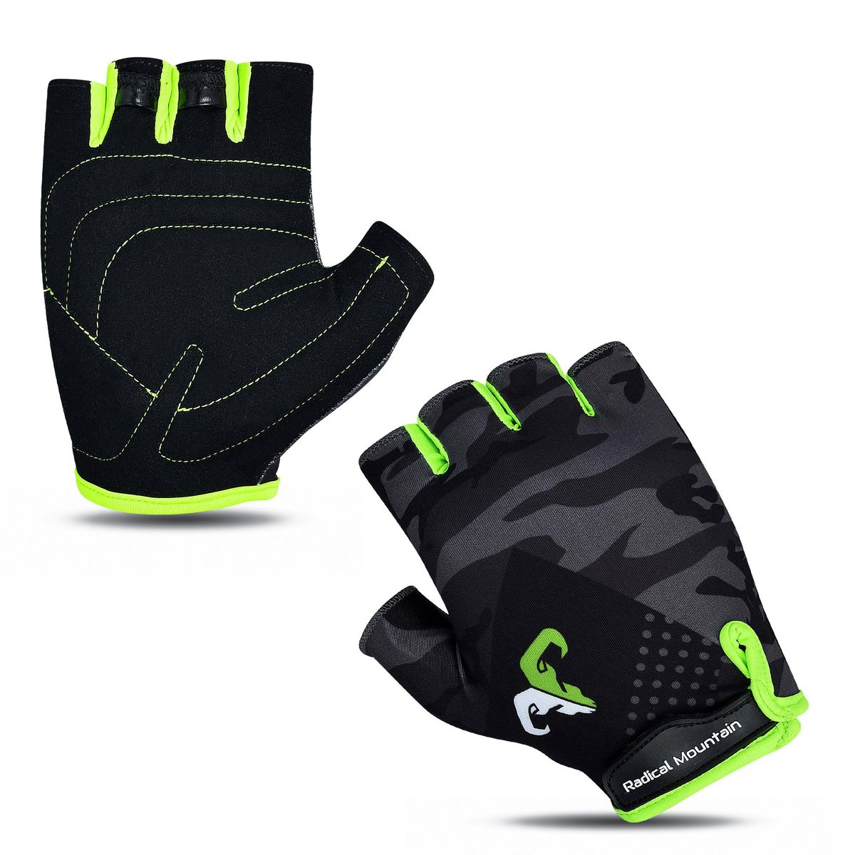 RADICAL MOUNTAIN - Guantes Radical Mountain Corto 1460 Camo/Verde M