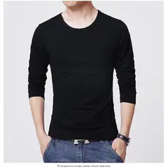 GARSIL - Camiseta Polera Manga Larga Primera Capa Bambú Hombre Cuello Redondo.-