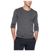 Camiseta Polera Manga Larga Primera Capa Bambú Hombre Cuello Redondo