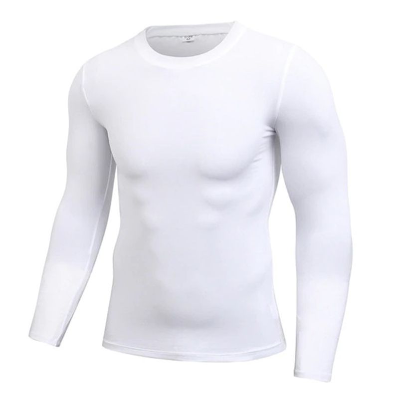 GARSIL - Camiseta Polera Manga Larga Primera Capa Bambú Hombre Cuello Redondo.-
