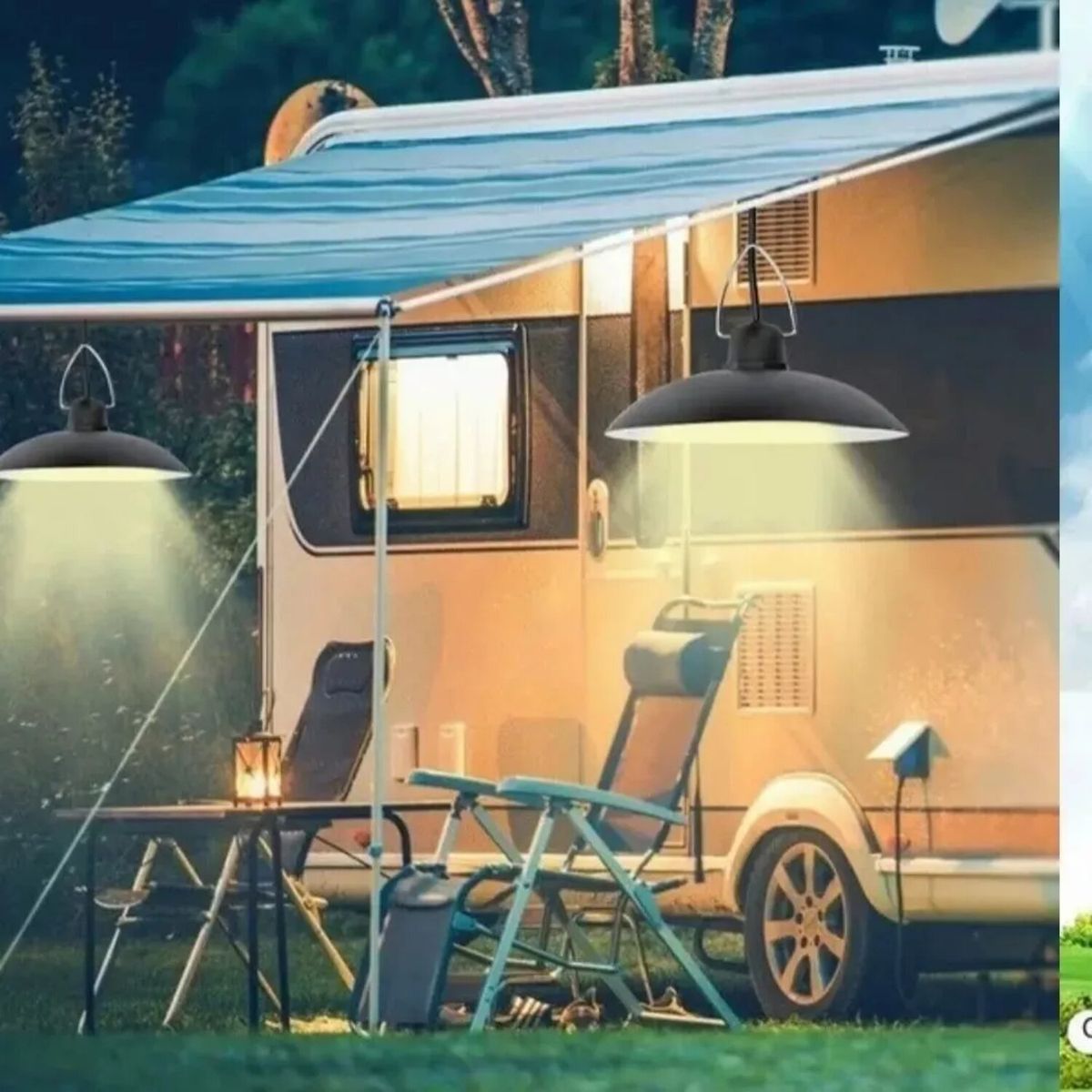 GENERICO - Lampara Doble Solar Led Colgante 240w Plafon  Control