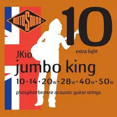 ROTOSOUND - Set Para Guitarra Electroacústica Jk10 (Jumbo King) ROTOSOUND.