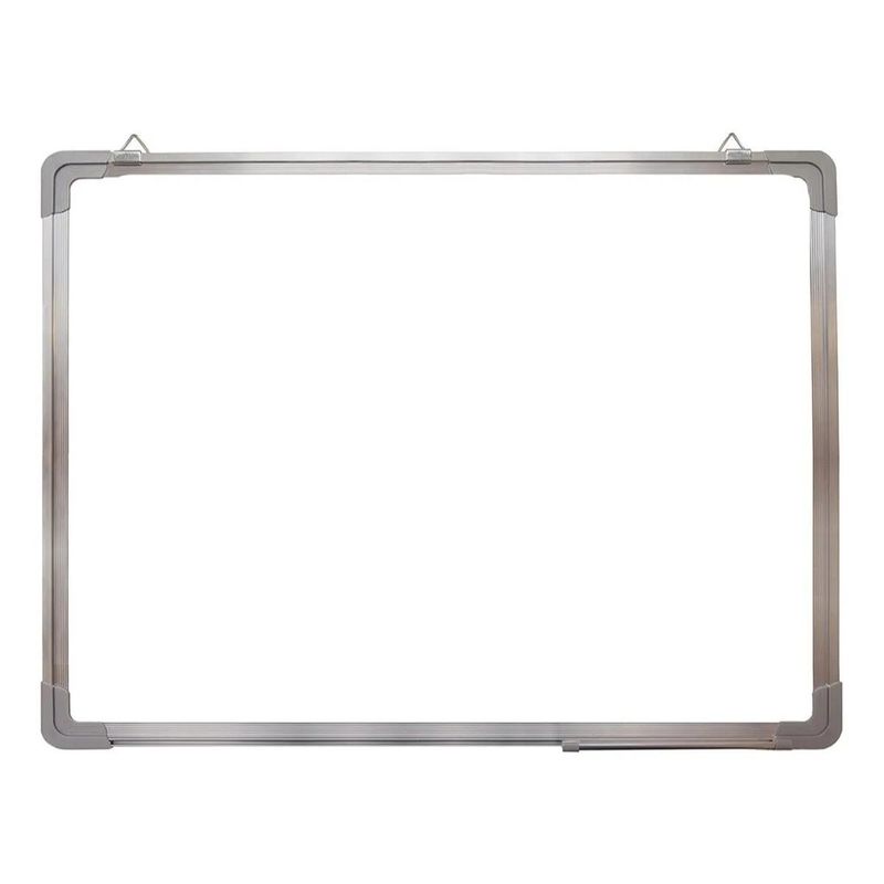 GENERICO - Pizarra Blanca Acrílica Magnética Borde Aluminio 30x40cm
