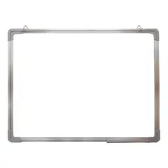 GENERICO - Pizarra Blanca Acrílica Magnética Borde Aluminio 30x40cm