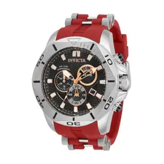 INVICTA - Reloj Hombre Speedway 32254 Acero Inoxidable Plateado, rojo