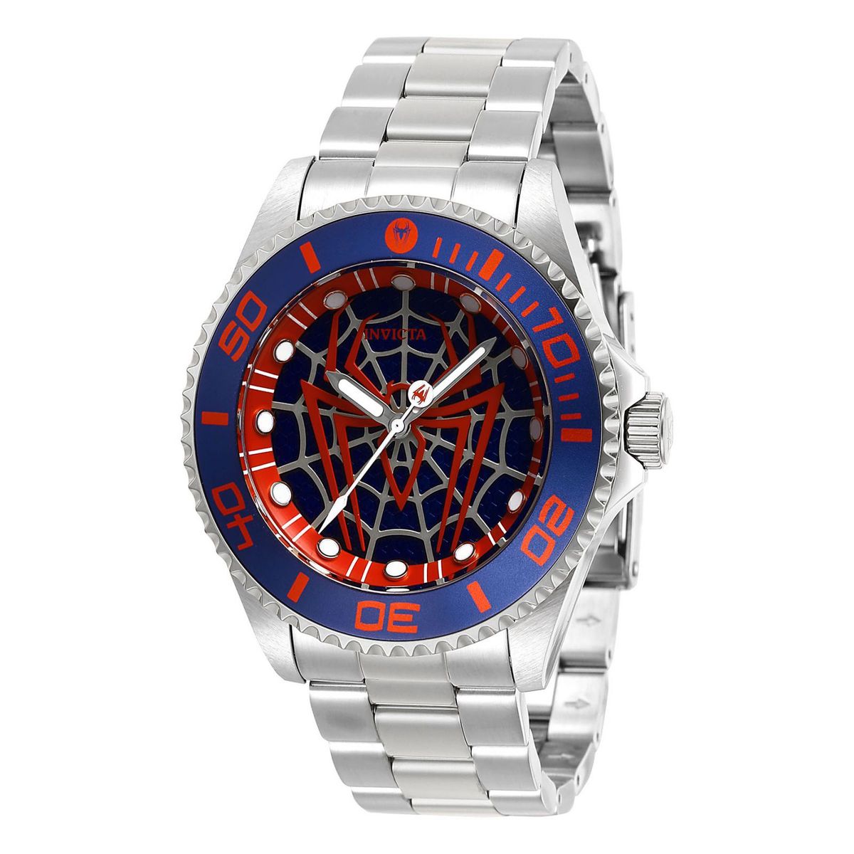 INVICTA - Reloj Invicta Hombre Marvel Spiderman 29683 Acero inoxidable plateado