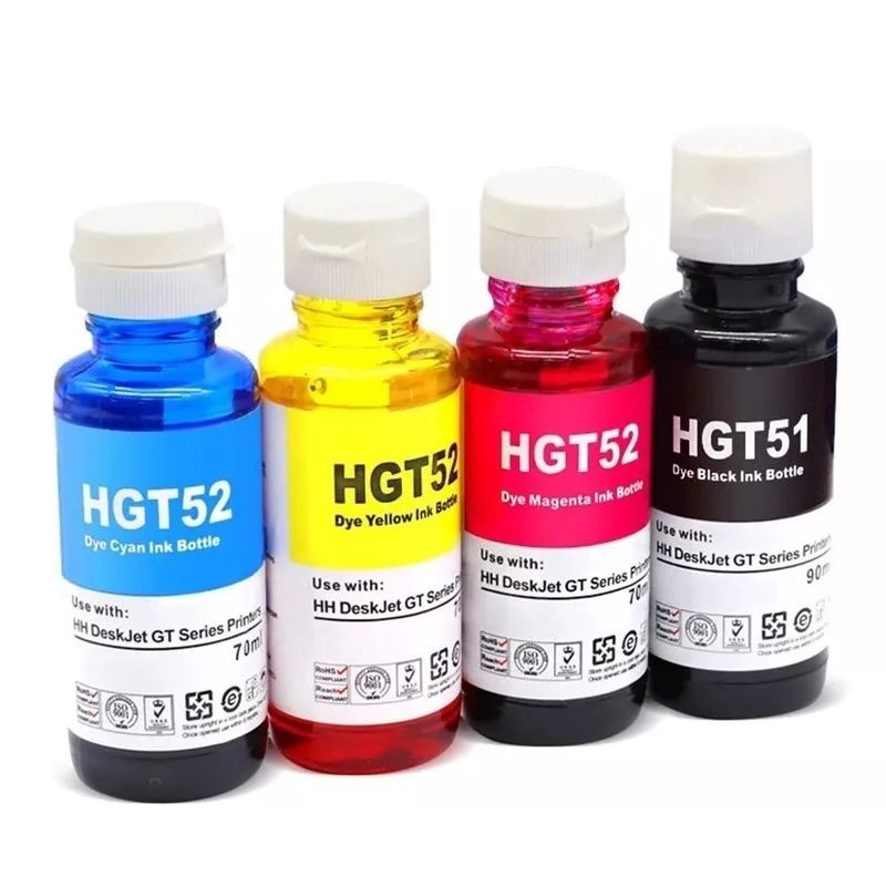 PREMIUM - Tinta GT51/52 Pack 4 Colores Compatible con GT5820 INK-TANK 315/415