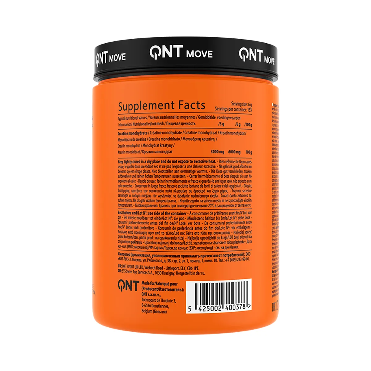 QNT - Creatina Monohydrate en Polvo 800gr QNT