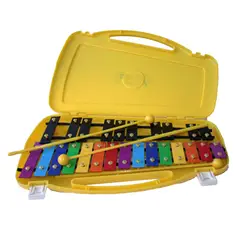 ALLEGRO - Metalófono Cromático De 25 Tonos Amarillo All25Sd + Baqueta Adicional ALLEGRO.