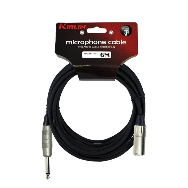 KIRLIN - Cable Micrófono Kirlin Xlr (M)- Plug 6M Mpc-281Pn-6 KIRLIN