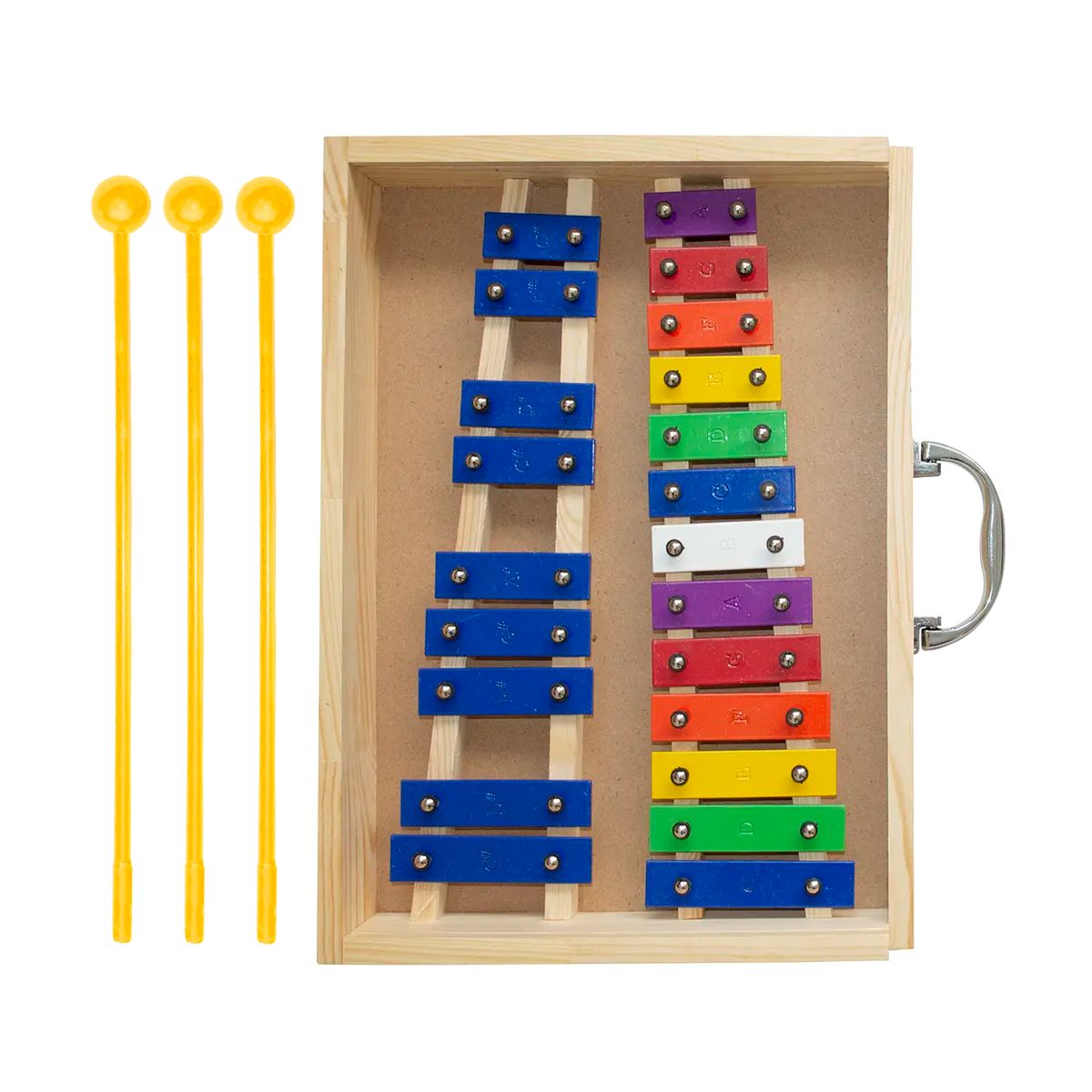 ALLEGRO - Metalófono Cromático 22 Tonos Color Caja Madera All22Sc