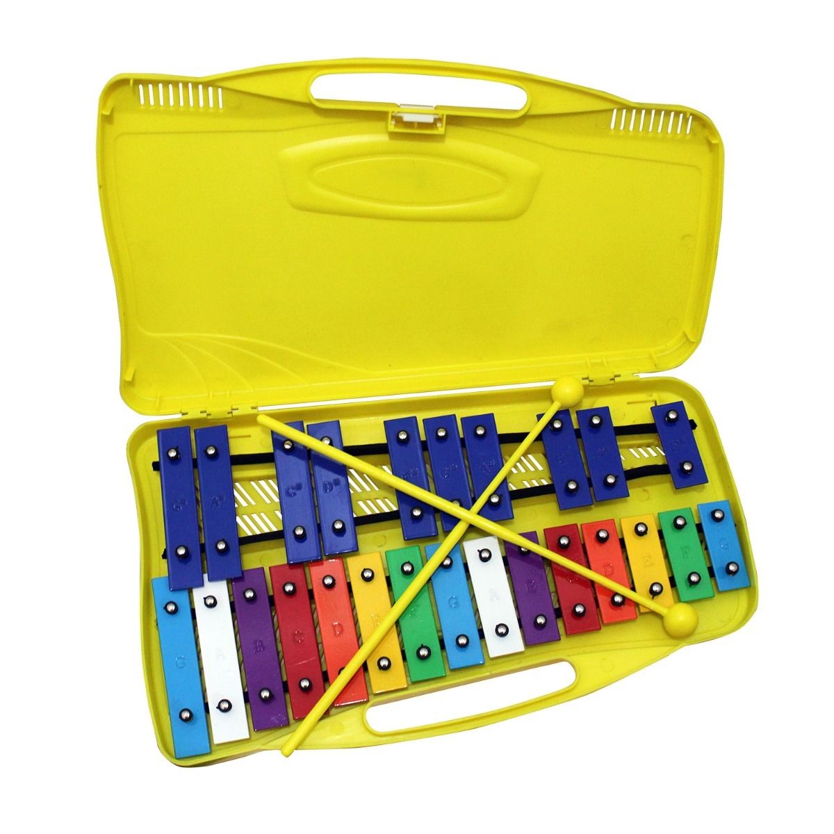 ALLEGRO - Metalófono 25 Tonos Amarillo Aluminio All25S + Baqueta Adici