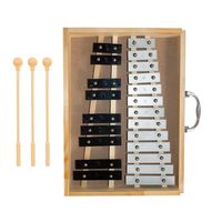 Metalófono Cromático 22 Tonos Caja Madera All22Ag