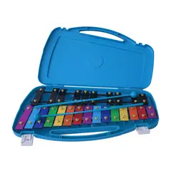 ALLEGRO - Metalófono Cromático De 25 Tonos Azul + Baqueta adicional