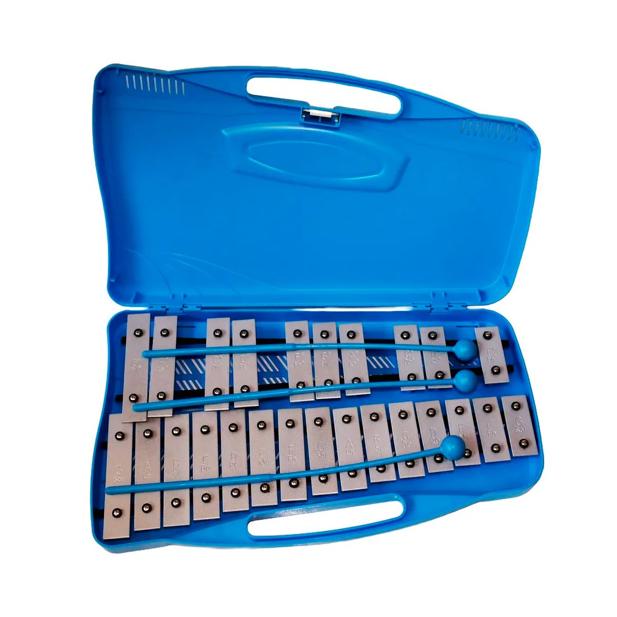 ALLEGRO - Metalófono Cromático 25 Tonos Azul All25W +Baqueta Adicional