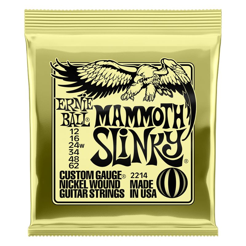 ERNIE BALL - SET DE CUERDAS ERNIE BALL MAMMOTH SLINKY 12 – 62 ERNIE BALL