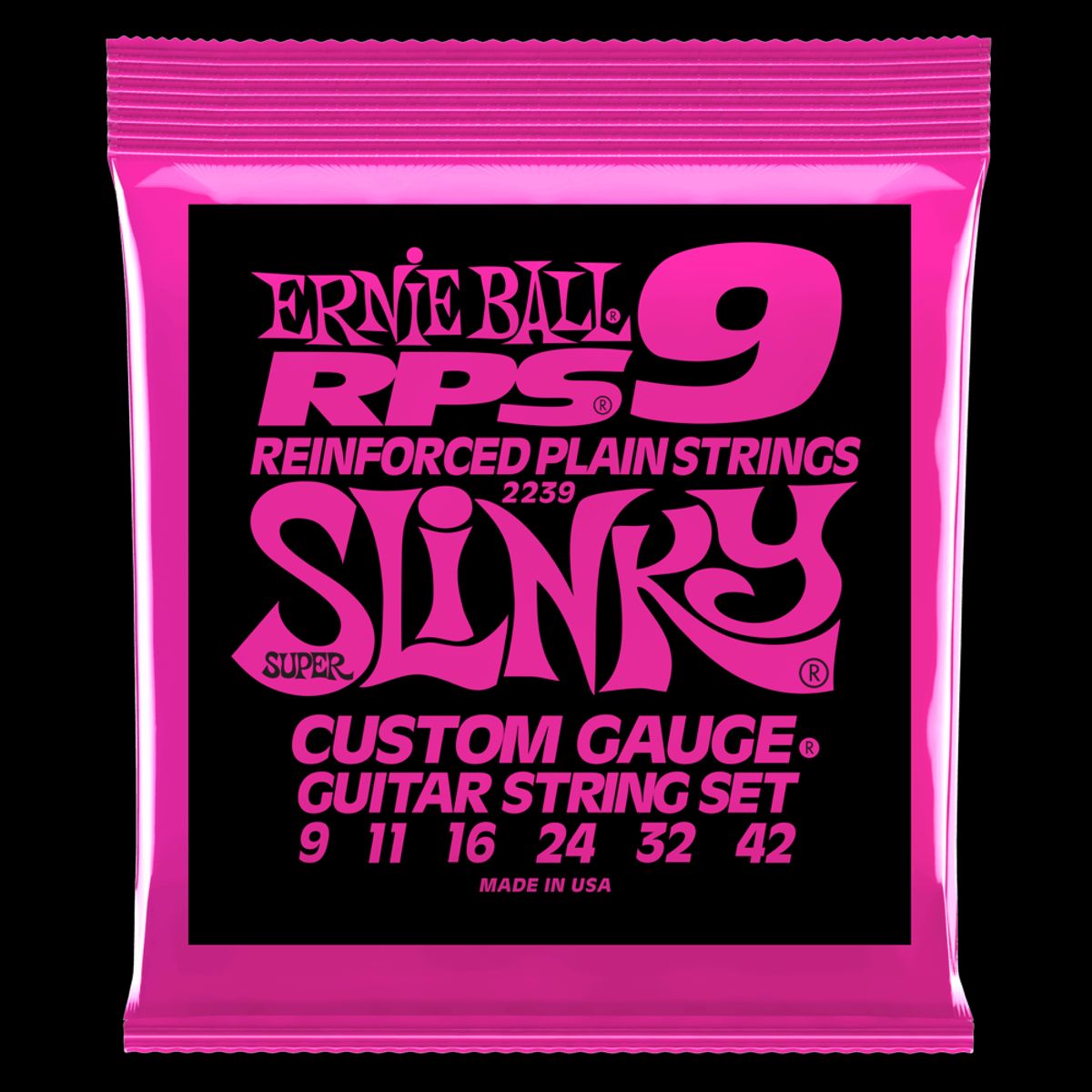 ERNIE BALL - Set de cuerdas Ernie Ball Super Slinky Rps 9 – 42