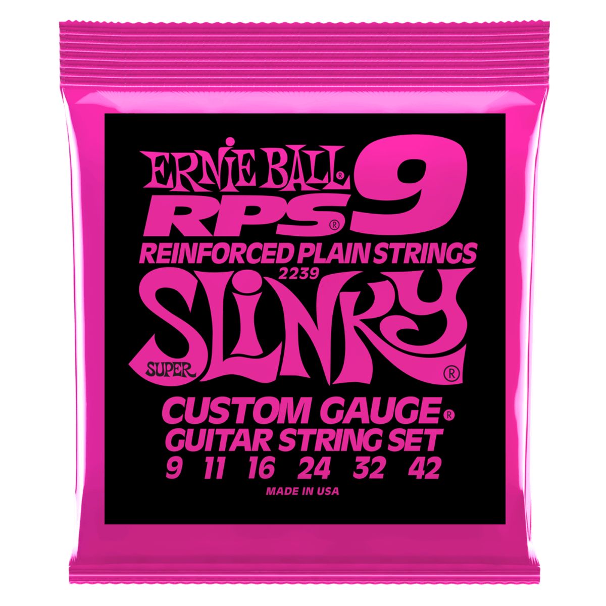 ERNIE BALL - Set de cuerdas Ernie Ball Super Slinky Rps 9 – 42