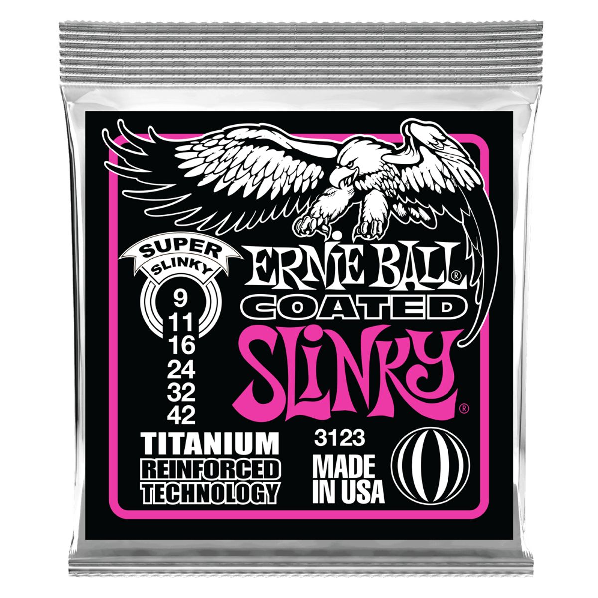 ERNIE BALL - Set de cuerdas Ernie Ball Slinky Titanium 9 - 42