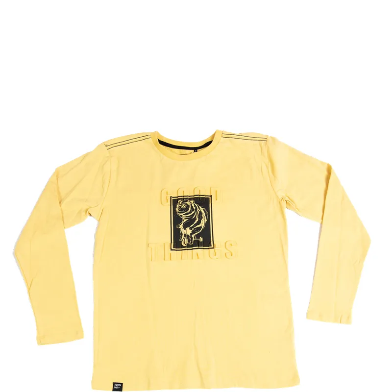 PILLIN - Polera Manga Larga Niño Beige Pillin PILLIN