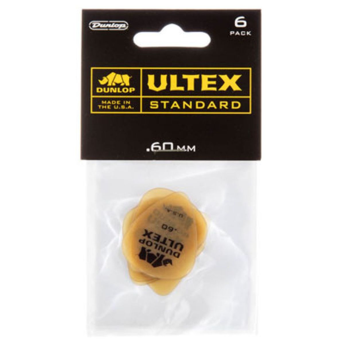 DUNLOP - Uñeta Dunlop 421 Ultex Standard 0.60 6 Pack