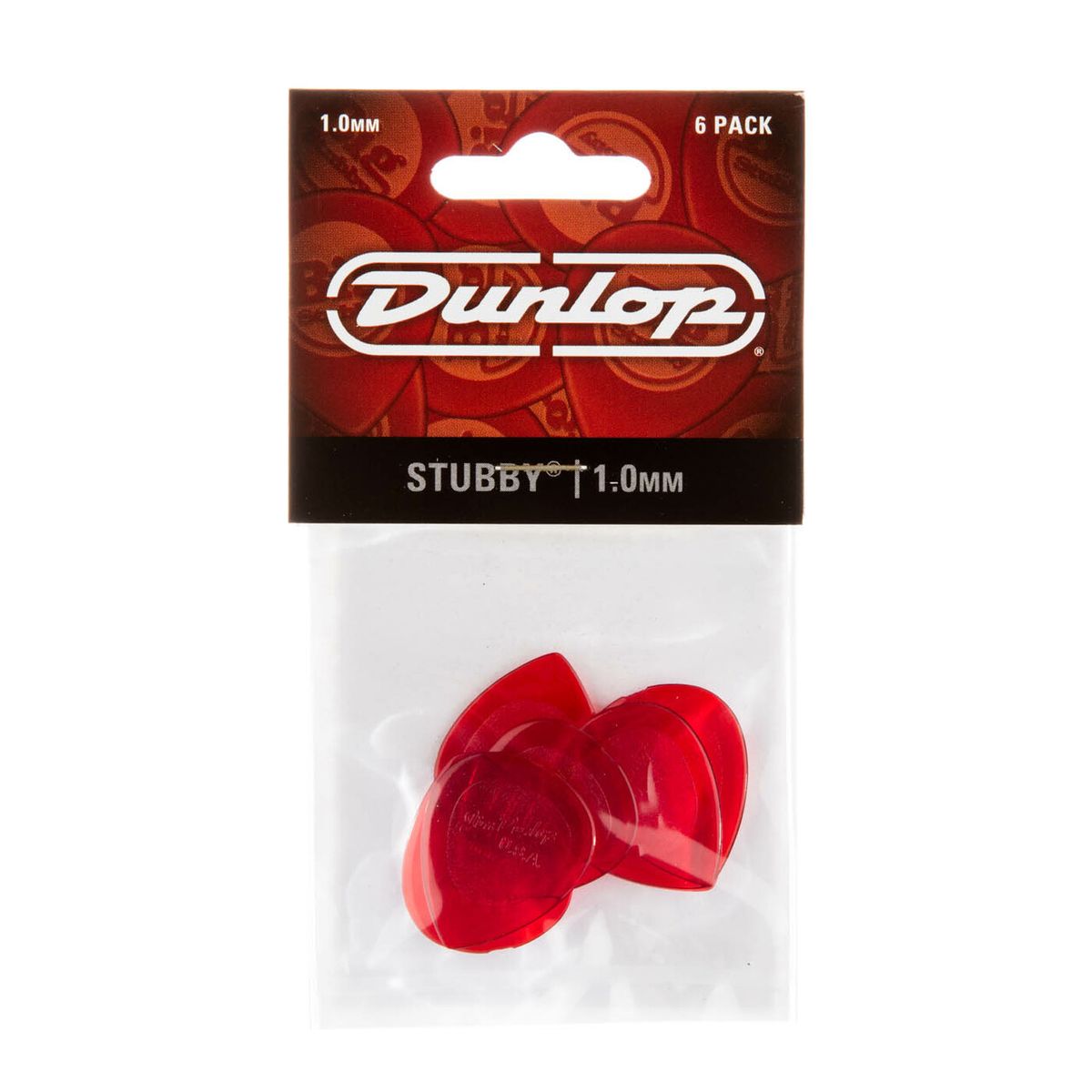 DUNLOP - Uñetas Dunlop 474 Stubby Jazz de 1.0mm Pack 6un