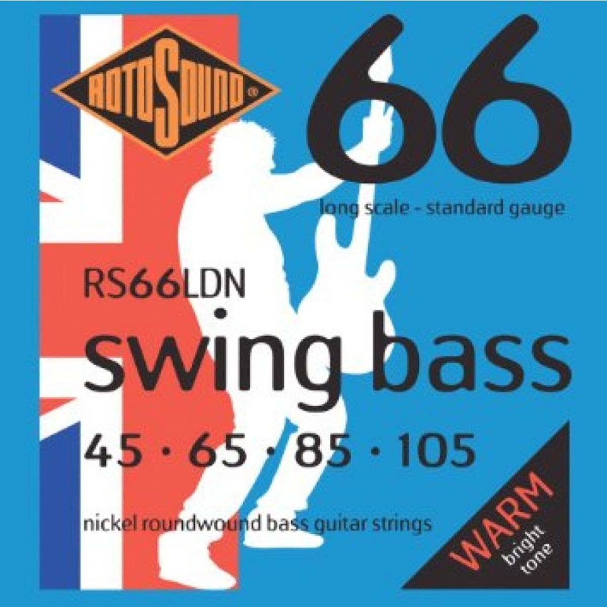 ROTOSOUND - Set Bajo Eléctrico Nickel Swing 45-105 RS66LDN