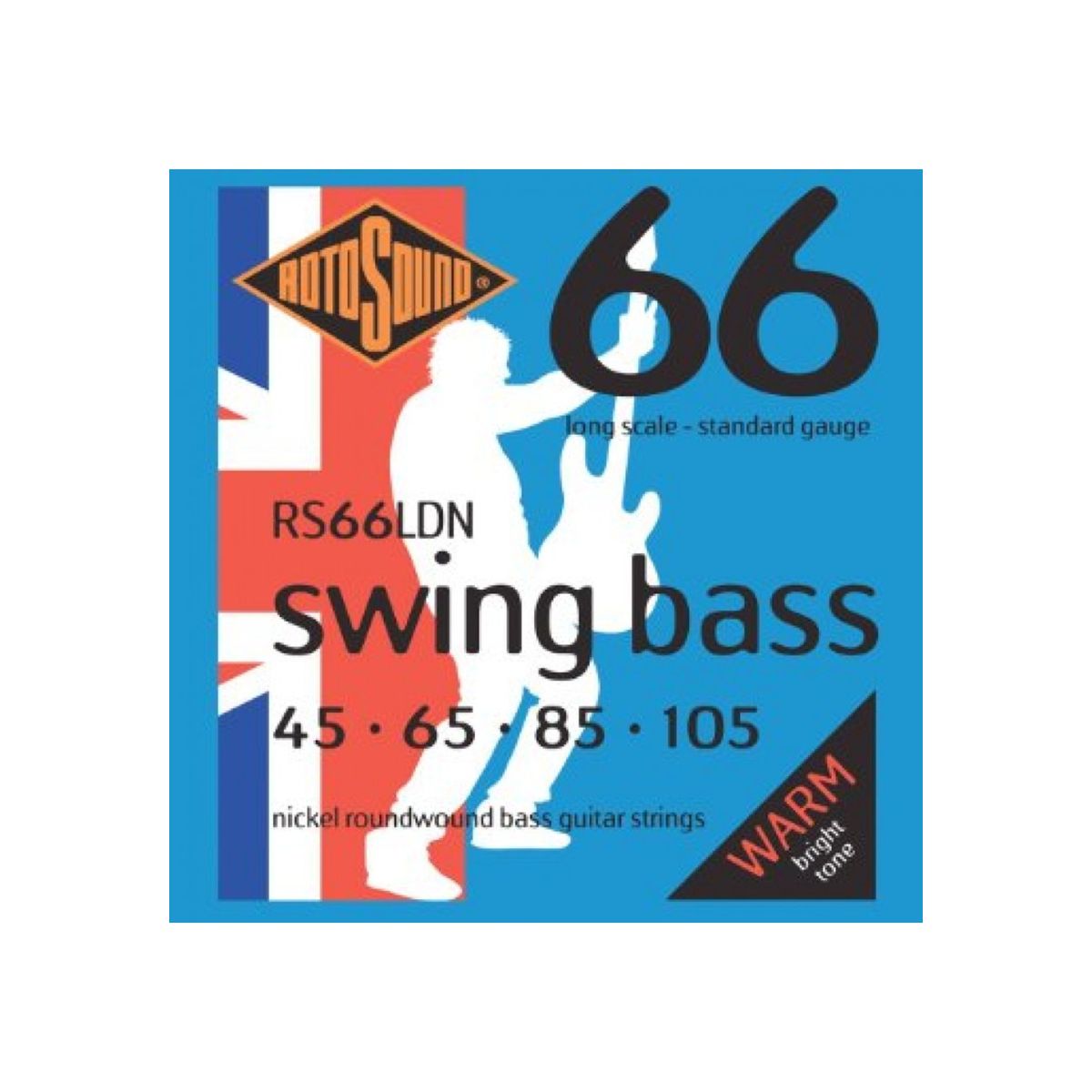 ROTOSOUND - Set Bajo Eléctrico Nickel Swing 45-105 RS66LDN