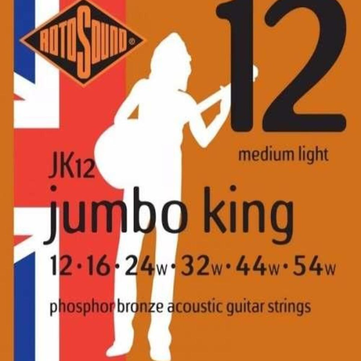 ROTOSOUND - Set guitarra electroacústica JK12 (Jumbo King)