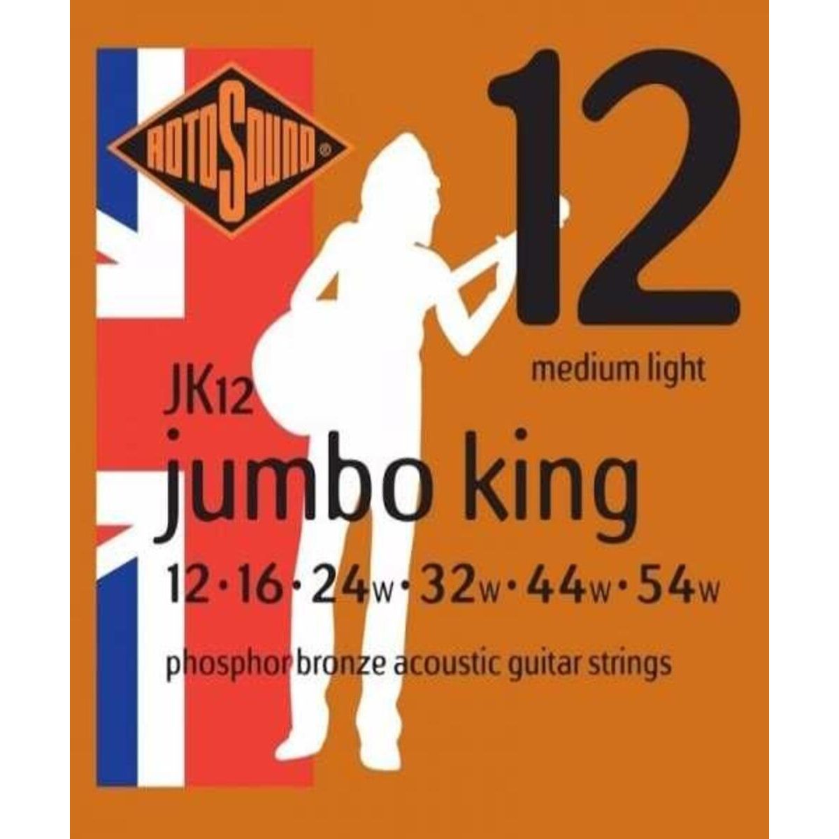 ROTOSOUND - Set guitarra electroacústica JK12 (Jumbo King)