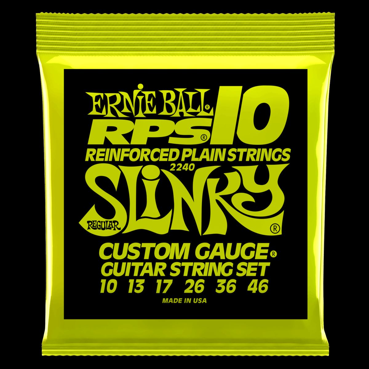 ERNIE BALL - Set de cuerdas Ernie Ball Regular Slinky Rps 10 – 46