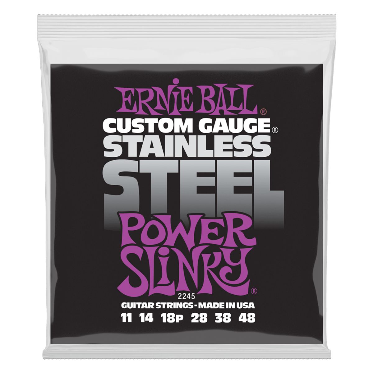 ERNIE BALL - Set de cuerdas Ernie Ball Power Slinky Inoxidable 11–48