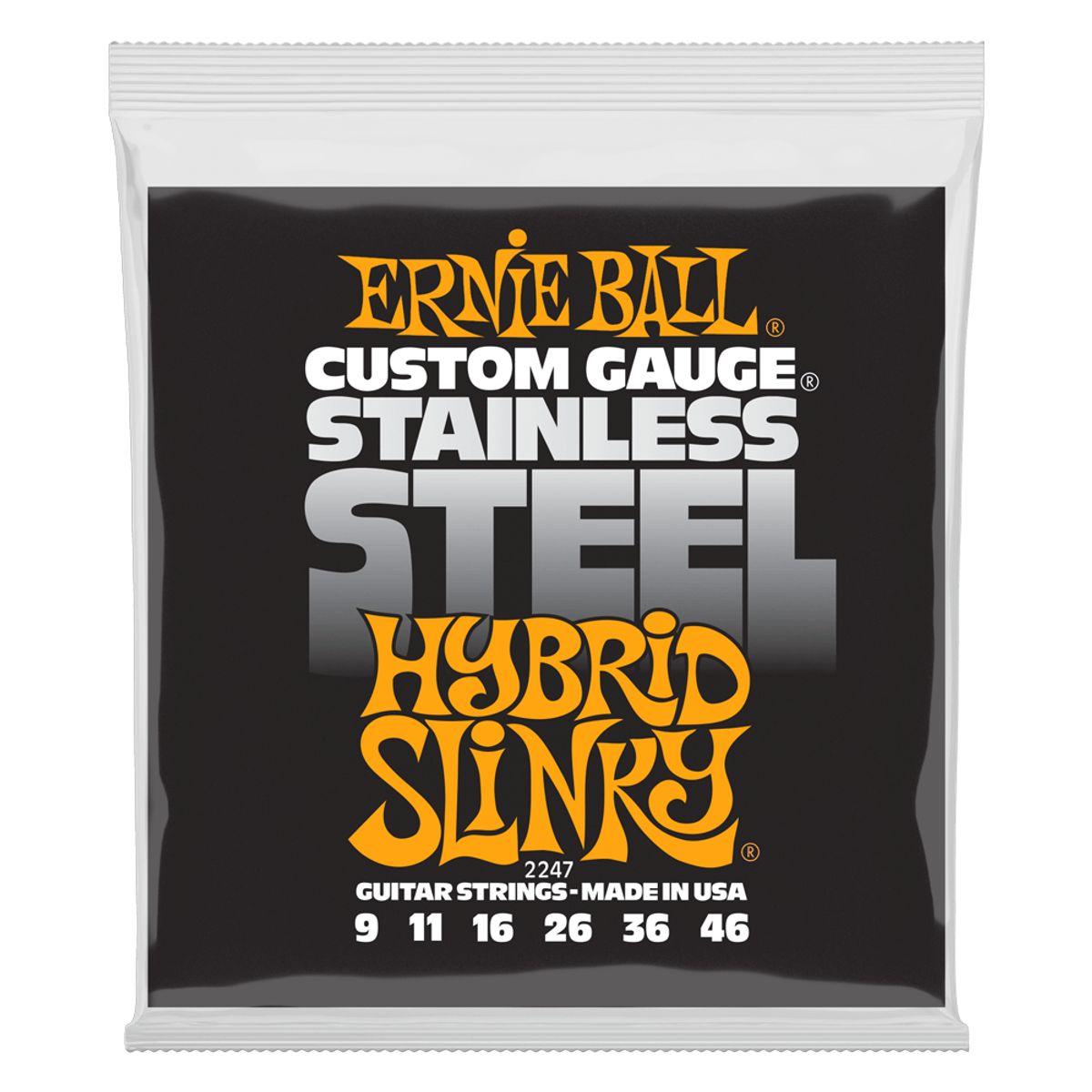 ERNIE BALL - Set de cuerdas Ernie Ball Hybrid Slinky Inoxidable 9 – 46